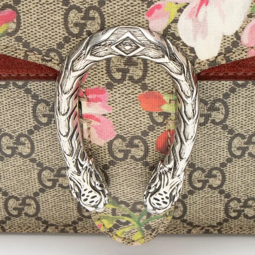 Gucci GG Supreme Blooms Dionysus Small Shoulder Bag - Picture 9 of 15